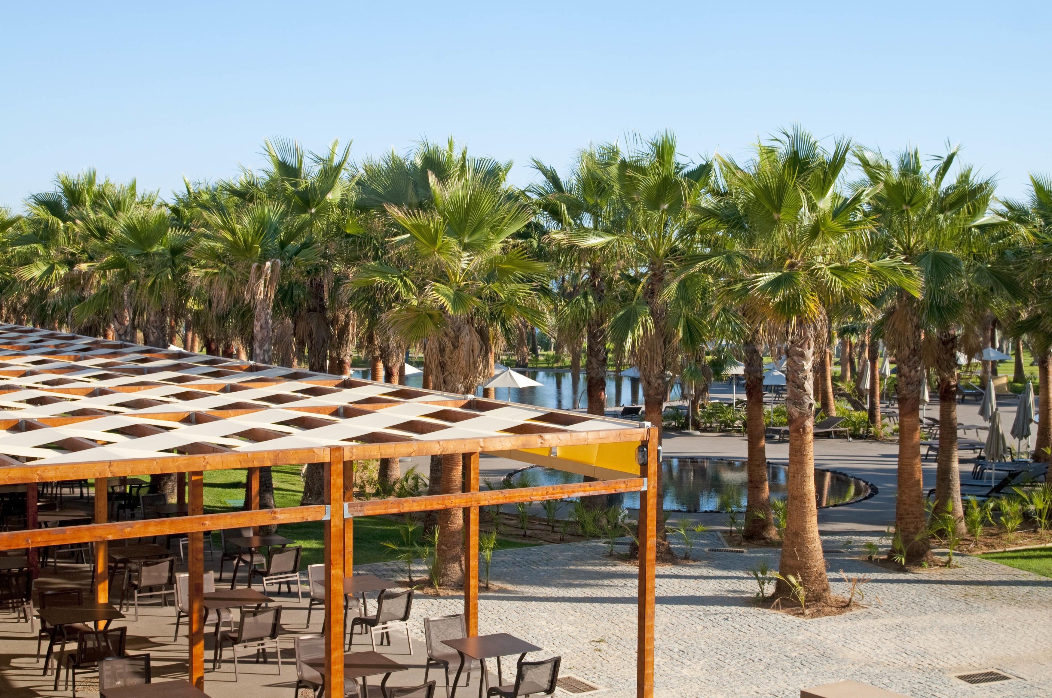فندق Kimpton Atlantico Algarve By Ihg البوفيرا المظهر الخارجي الصورة Palm trees in the park
