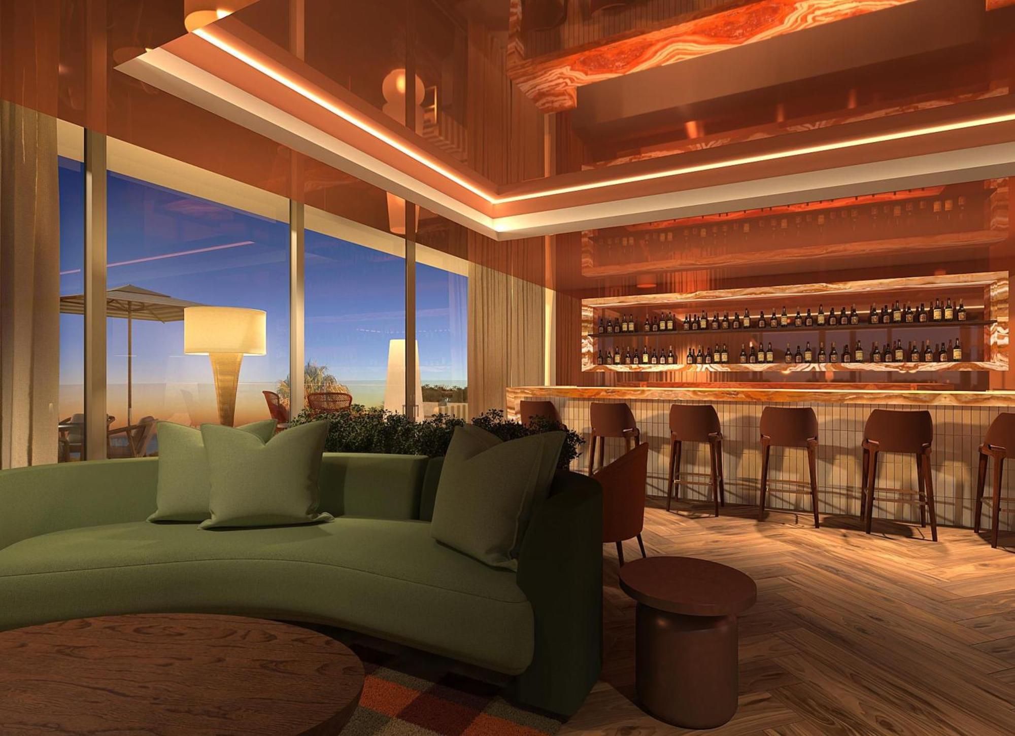 فندق Kimpton Atlantico Algarve By Ihg البوفيرا المظهر الخارجي الصورة The bar at the 101 Sky Lounge